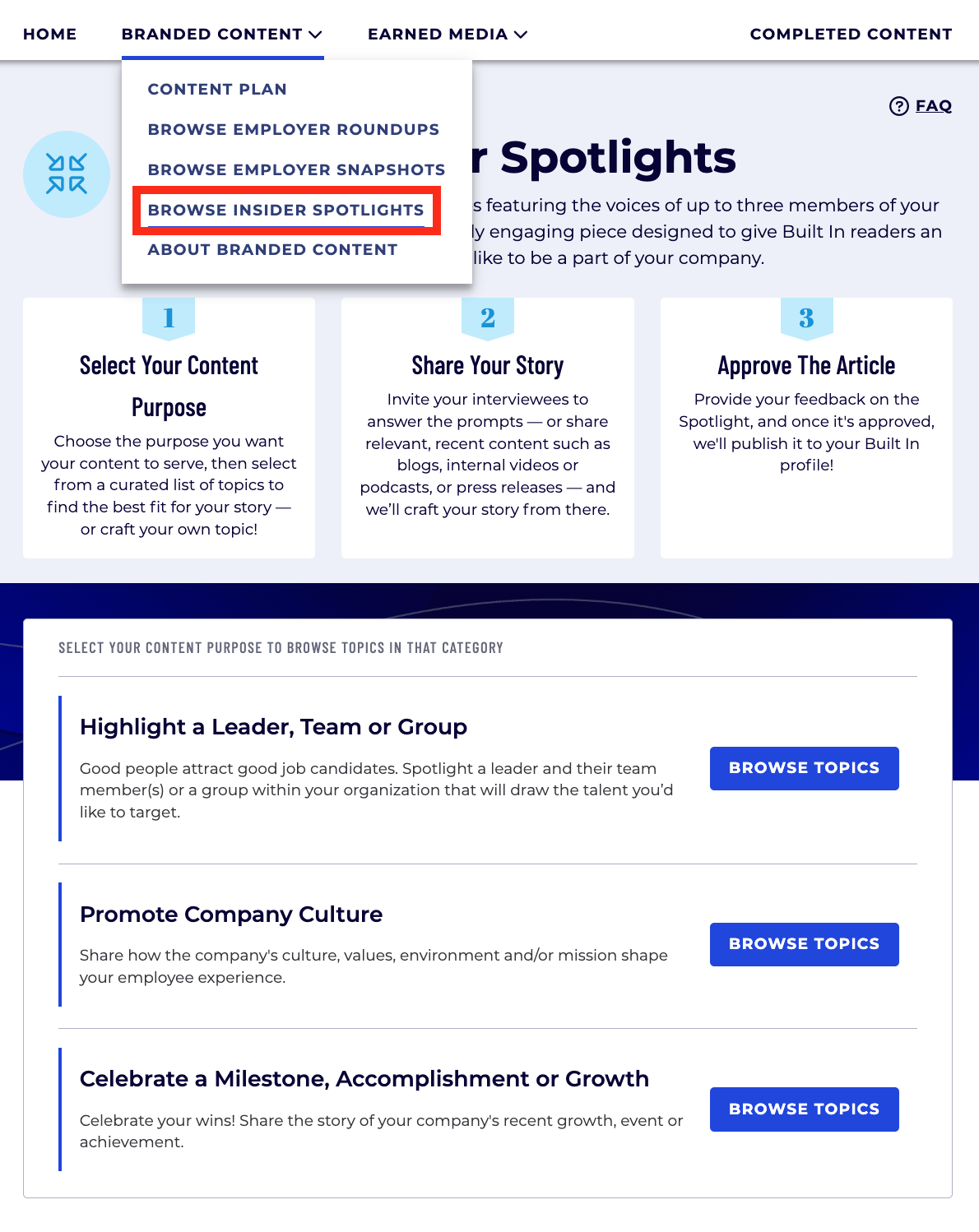 What is an Insider Spotlight?